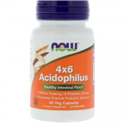 Now Foods Acidophilus 4*6 60 caps