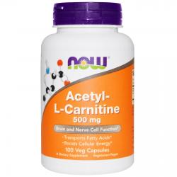 Now Foods Acetyl-L-Carnitine 500 mg 100 caps