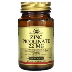 Solgar Zinc Picolinate 22 mg 100 tablets