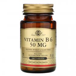Solgar Vitamin B 6 50 mg 100 tablets