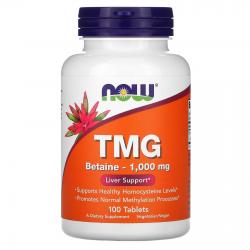 Now Foods TMG Betaine - 1,000 mg 100 tablets