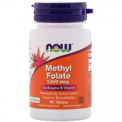 Now Foods Methyl Folate 1.000 mcg 90 tablets