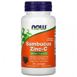 Now Foods Sambucus Zinc-C 60 lozenges