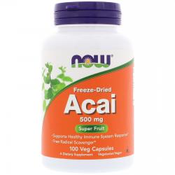 Now Foods Acai 500 mg 100 vcaps