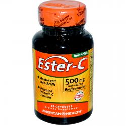 American Health Ester-C 500 mg with Citrus Bioflavonoids 60 capsules