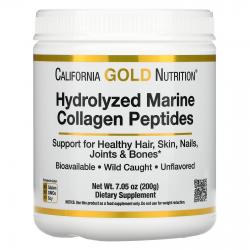 California Gold Nutrition Hydrolyzed Marine Collagen Peptides 200 g