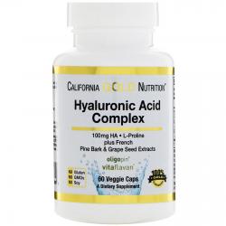 California Gold Nutrition Hyaluronic Acid Complex 60 Vcaps