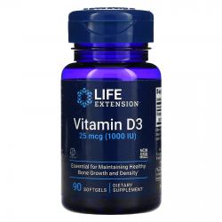 Life Extension Vitamin D3 25 mcg (1.000 IU) 90 Softgels