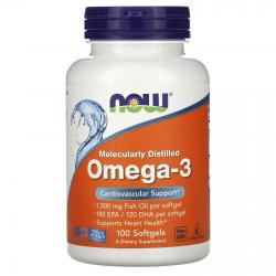 Now Foods Omega-3 180 EPA / 120 DHA 100 softgels