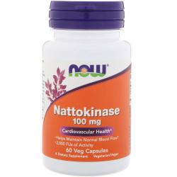 Now Foods Nattokinase 100 mg 60 Veg capsules