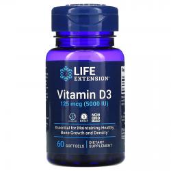 Life Extension Vitamin D3 125 mcg (5.000 IU) 60 Softgels
