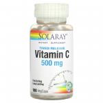 Solaray Vitamin C with Rose Hips & Acerola 500 mg 100 vegcaps - фото 1