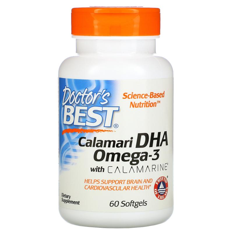 Doctor's Best Calamari DHA Omega-3 with calamarine 60 softgels - фото 1