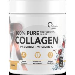 Optimum System Collagen Powder 100% Pure 200 гр, вишня