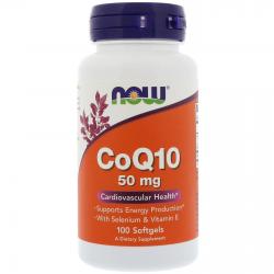 Now Foods CoQ10 50 mg 100 softgels
