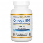 California Gold Nutrition Omega 800 1000 mg 80% EPA-DHA 90 softgels - фото 1