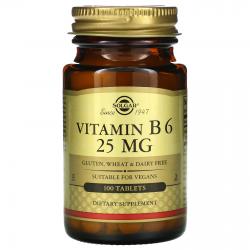 Solgar Vitamin B 6 25 mg 100 tablets