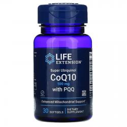 Life Extension Super Ubiquinol CoQ10 100 mg with PQQ Enhanced Mitochondrial Support 30 softgels