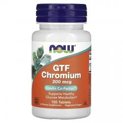 Now Foods GTF Chromium 200 mcg 100 tab