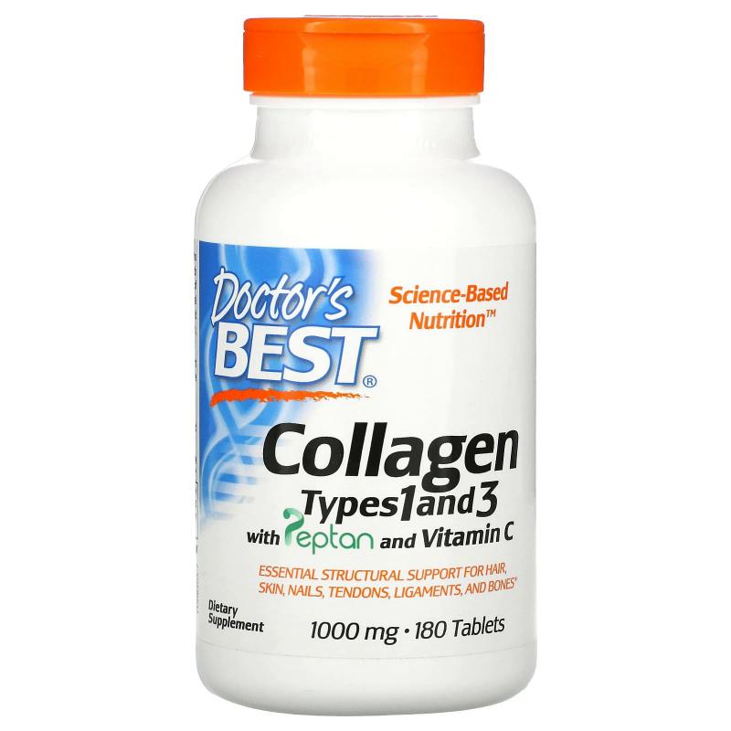 Doctor's Best Best Collagen Types 1&3 1000 mg 180 tabs - фото 1