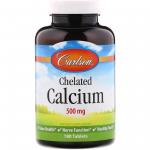 Carlson Labs Chelated Calcium 500 mg 180 Tablets - фото 1