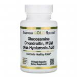 California Gold Nutrition Glucosamine Chondroitin MSM plus Hyaluronic Acid 60 vcaps - фото 1