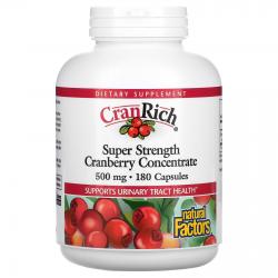 Natural Factors CranRich Super Strength Cranberry Concentrate 500 mg 180 capsules