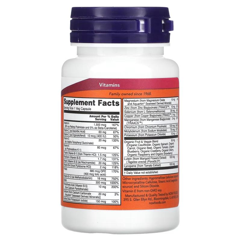 Now Foods Daily Vits 30 Veg capsules - фото 1