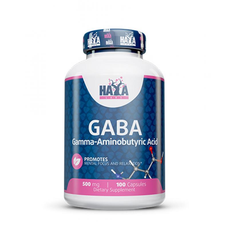Haya Labs Gaba 500 mg 100 capsules - фото 1