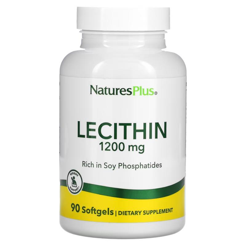 NaturesPlus Лецитин 1200 мг 90 капсул - фото 1
