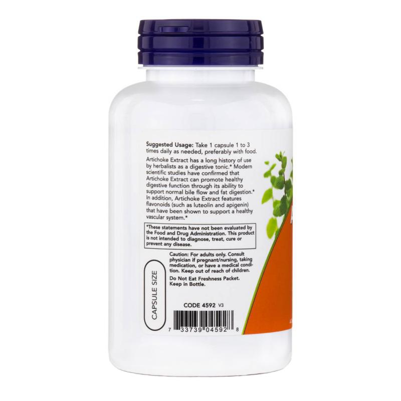 Now Foods Artichoke Extract 450 mg 90 vcaps - фото 1