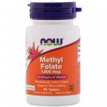 Now Foods Methyl Folate 1.000 mcg 90 tablets - фото 1