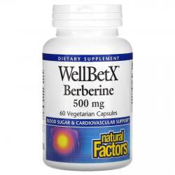 Natural Factors WellBetX Berberine 500 mg 60 vcapsules