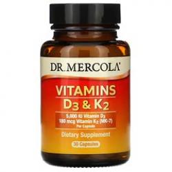 DR. Mercola Vitamins D3 & K2 30 capsules