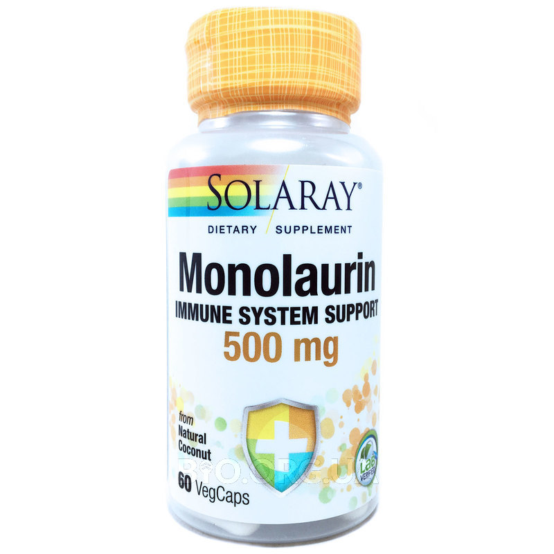Solaray Monolaurin 500 mg 60 vcaps - фото 1