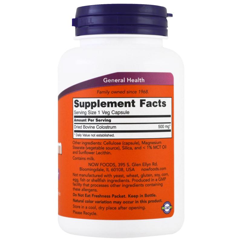 Now Foods Colostrum 500 mg 120 vcaps - фото 1