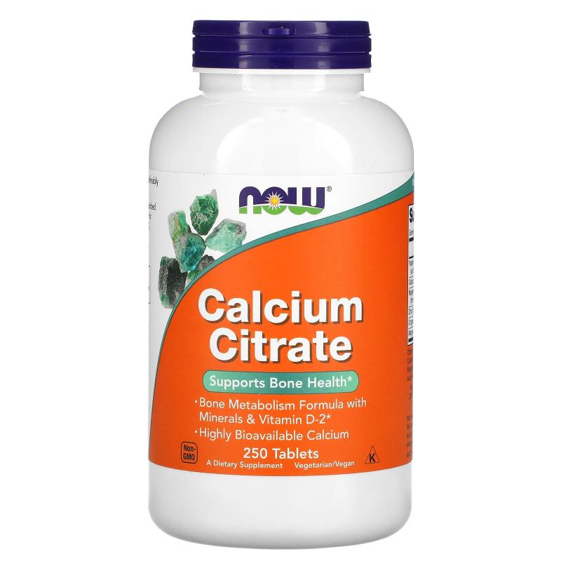 Now Foods Calcium Citrate 250 tablets - фото 1