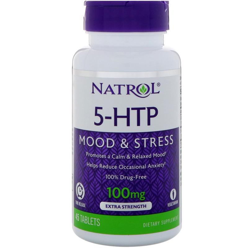 Natrol 5-HTP Time Release 100 mg 45 tab - фото 1