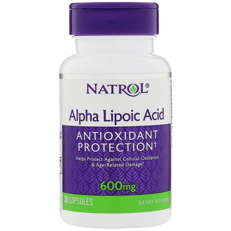 Natrol Alpha Lipoic Acid 600 mg 30 caps - фото 1