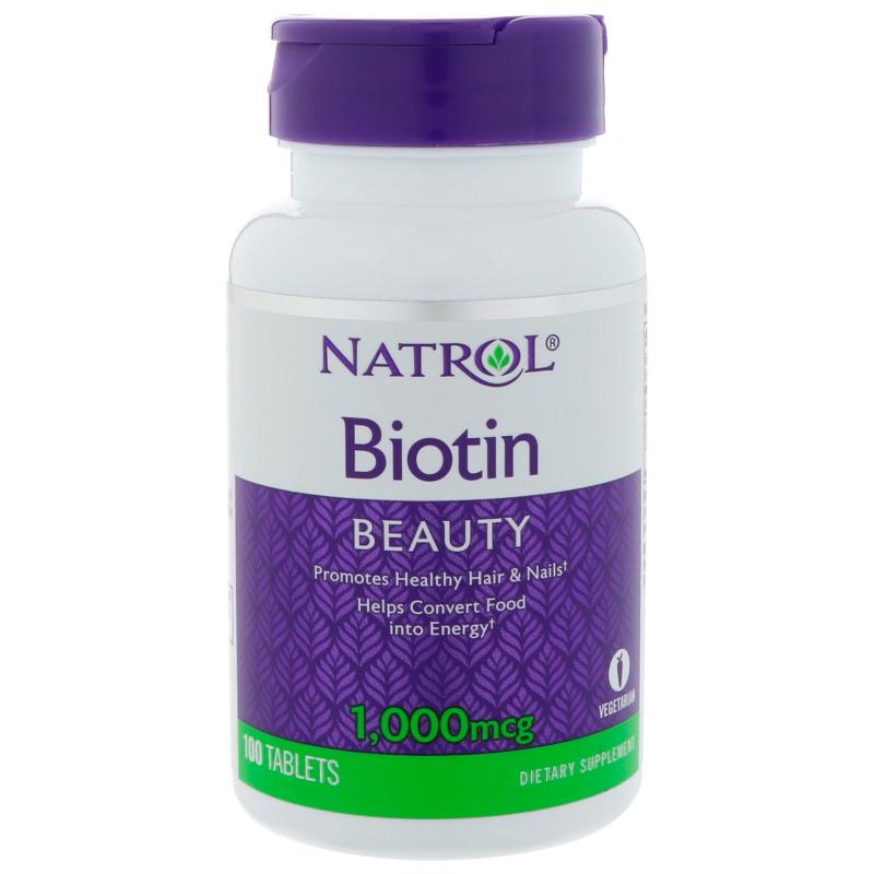 Natrol Biotin 1000 mcg 100 tab - фото 1