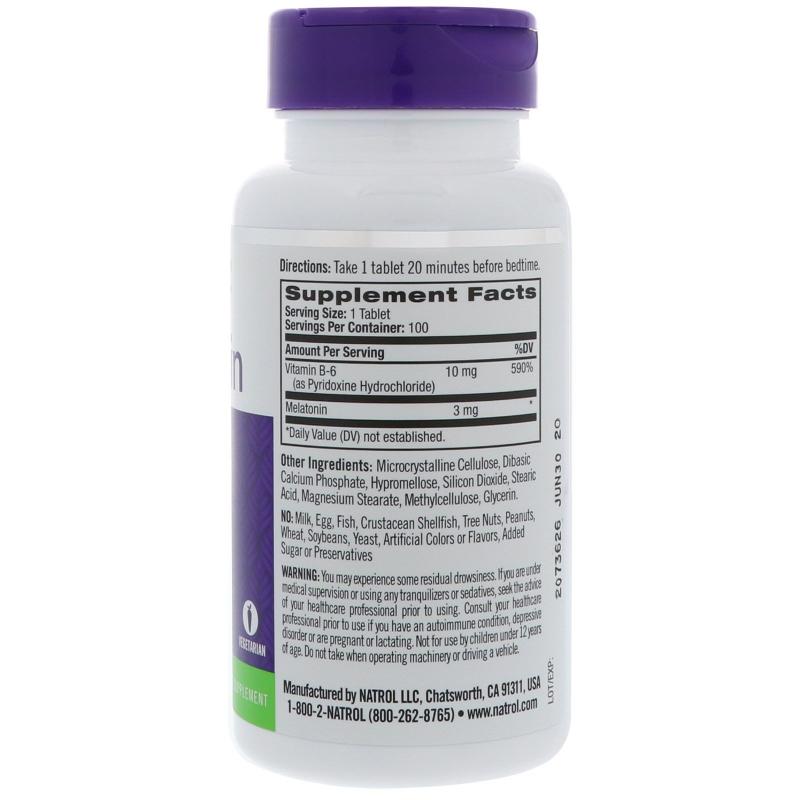 Natrol Melatonin Time Release 3 mg 100 tab - фото 1