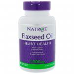 Natrol Flaxseed 1000 mg 90 softgels - фото 1