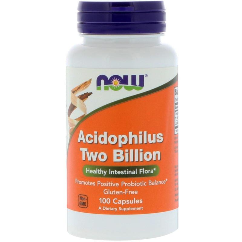 Now Foods Acidophilus Two Billion 100 Capsules - фото 1
