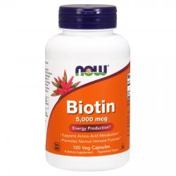 Now Foods Biotin 5000 mcg 120 vcaps