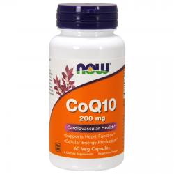 Now Foods CoQ10 200 mg 60 caps