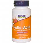 Now Foods Folic Acid 800 mcg 250 tabs - фото 1