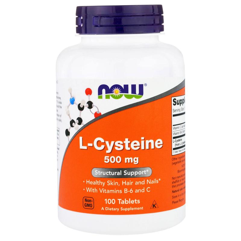 Now Foods L-Cysteine 500 mg 100 tab - фото 1