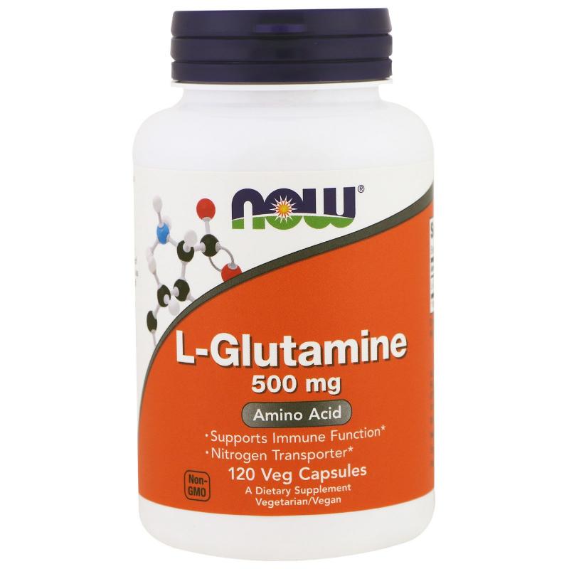Now Foods L-Glutamine 500 mg 120 caps - фото 1