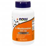 Now Foods L-Methionine 500 mg 100 caps - фото 1