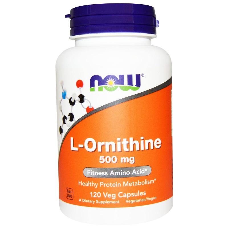 Now Foods L-Ornithine 500 mg 120 caps - фото 1